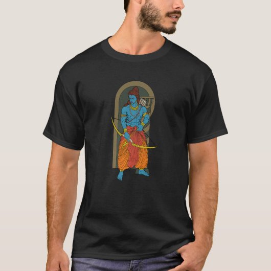 ヒンドゥー教の神ラマ Tシャツ (正面)