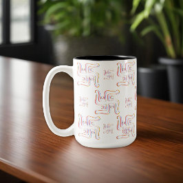 ヒンドゥー教の神聖なシンボルスワスティカ ツートーンマグカップ