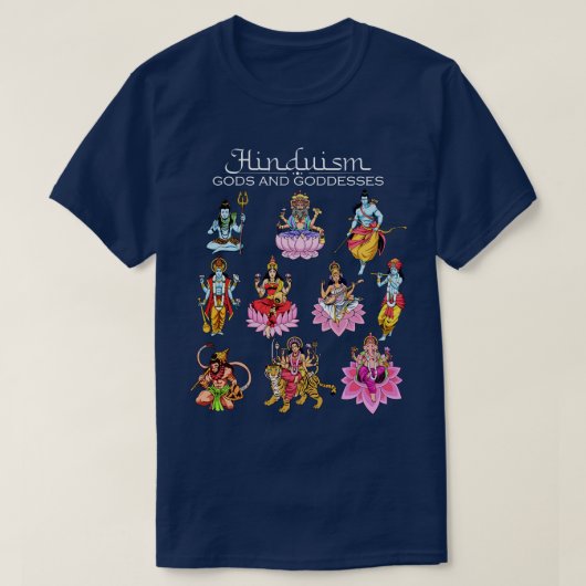 ヒンドゥー教の神 Tシャツ (デザイン正面)