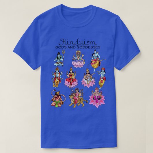 ヒンドゥー教の神 Tシャツ (デザイン正面)