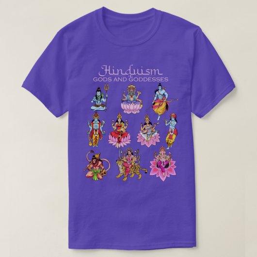 ヒンドゥー教の神 Tシャツ (デザイン正面)