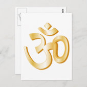 ヒンドゥー教の象徴5.6インチx 4.25インチ ポストカード (正面/裏面)