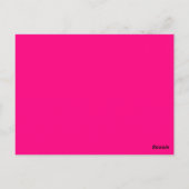 ヒンドゥー教ガネッシュピンク、金ゴールドテーブル番号ポストカード ポストカード (裏面)