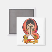 ヒンドゥー教ナマステ マグネット (正面/裏面)