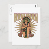 ヒンドゥー教ハヌマン ポストカード (正面/裏面)