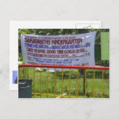 ヒンドゥー教寺院の幼稚園 ポストカード (正面/裏面)