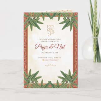 ヒンドゥー教式プログラムインディアン結婚式 プログラム