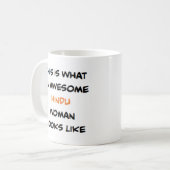 ヒンドゥー教徒の女性、すごい コーヒーマグカップ (正面左)