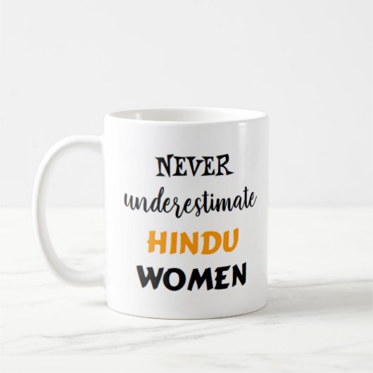 ヒンドゥー教徒の女性 コーヒーマグカップ (左)
