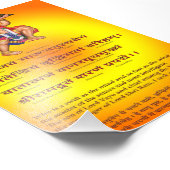 ヒンドゥー教神ハヌマンのポスター フォトプリント (角)