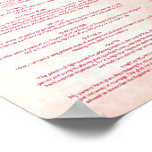 ヒンドゥー教結婚の儀式プログラムpink lotus ポスター (角)