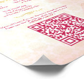 ヒンドゥー教結婚の儀式プログラムpink lotus ポスター (角)