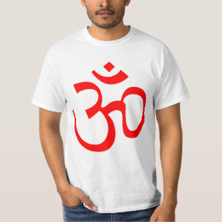 ヒンドゥー教OMシンボル – 赤 Tシャツ