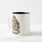 ヒンドゥー神ハヌマン ツートーンマグカップ (正面左)