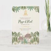 ヒンドゥー結婚ズのタイムラインとグジャラート結婚式 プログラム (正面)