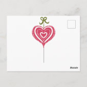 ヒヴァーナジュルアクリスマスかわいいムースとオーナメント ポストカード (裏面)