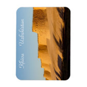 ヒヴァ市壁 - ウズベキスタン マグネット (縦)