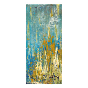 ヒースのアクリルによる棚カード"かすんでいる空"の芸術 ラックカード