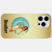 ヒースのサーファーガール ゴールドフォンケース Case-Mate iPhoneケース (裏面 (横))