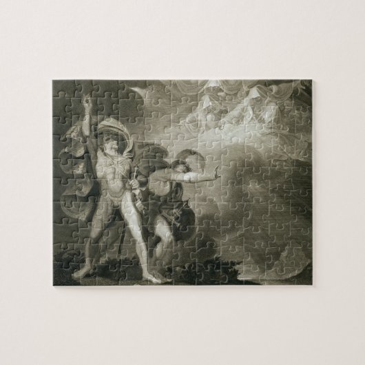 ヒースのマクベス、Banquoおよび3人の魔法使い ジグソーパズル (横)