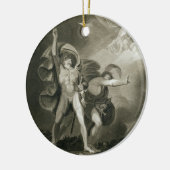 ヒースのマクベス、Banquoおよび3人の魔法使い セラミックオーナメント (左)