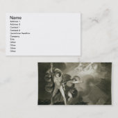 ヒースのマクベス、Banquoおよび3人の魔法使い 名刺 (正面/裏面)