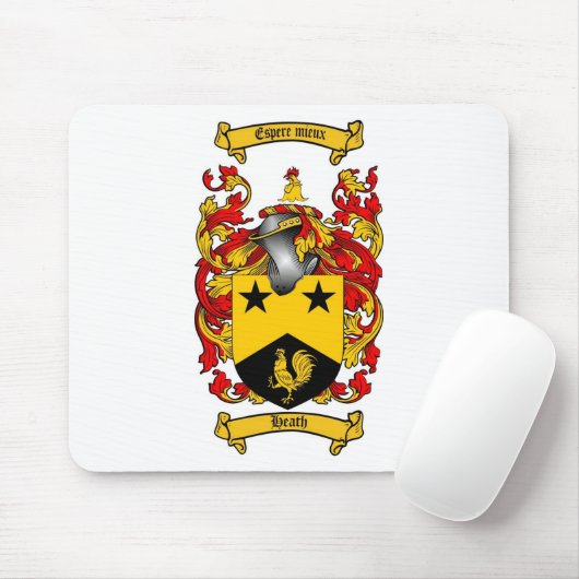 ヒースの家紋-ヒースの紋章付き外衣 マウスパッド (マウス)