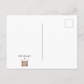 ヒースの小さい郵便はがきによる芸術は絵画を注ぎます 案内ポストカード (裏面)