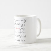 ヒースの感動的なことわざ11ozのマグによる芸術 コーヒーマグカップ (正面右)