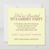 ヒースの招待状 招待状 (裏面)