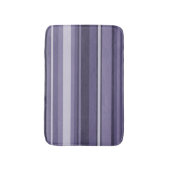 ヒースの紫色のストライブ柄 バスマット (正面縦)