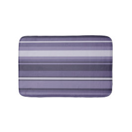 ヒースの紫色のストライブ柄 バスマット