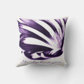 ヒースの紫色の情熱、装飾用クッションによる芸術 クッション (裏面)