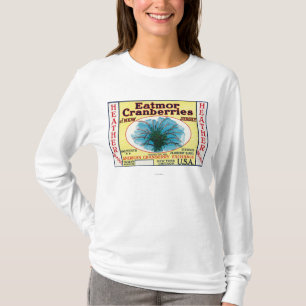 ヒースのEatmorのクランベリーのブランド・ラベル Tシャツ