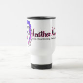 ヒースのNovakの公式のロゴのタンブラー トラベルマグ (中央)