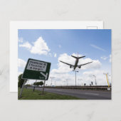 ヒースロー飛行経路標識 ポストカード (正面/裏面)