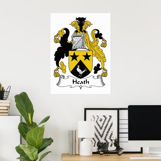 ヒース家紋 ポスター (ホームオフィス)