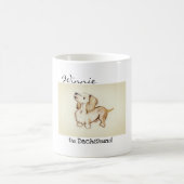 "ヒース"ウィニーによる芸術ダックスフント11ozのマグ コーヒーマグカップ (中央)