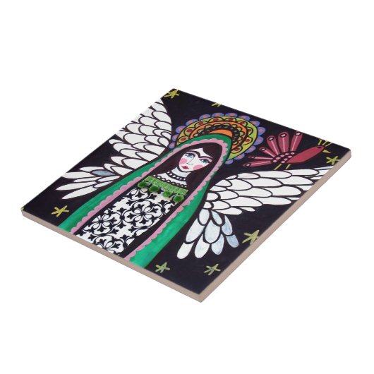 ヒースGallerによるグアダルペの芸術の天使のヴァージン タイル (側面)
