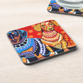 ヒースGallerによるダックスフント コースター (左側)