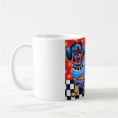 ヒースGallerによるダックスフント コーヒーマグカップ (左)