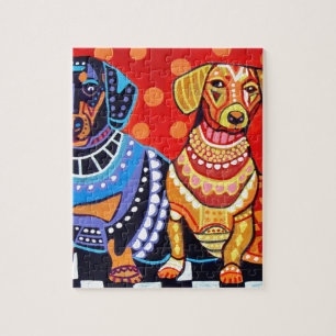 ヒースGallerによるダックスフント ジグソーパズル