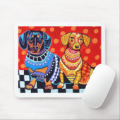 ヒースGallerによるダックスフント マウスパッド (マウス)