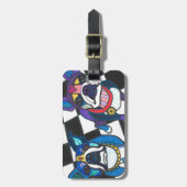 ヒースGallerによるボストンテリア ラゲッジタグ (正面縦)