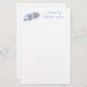 ヒースOllieによる芸術静止したカワウソ 便箋 (正面/裏面)