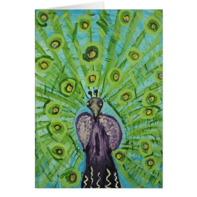 ヒースS.による紫色の孔雀 (正面)