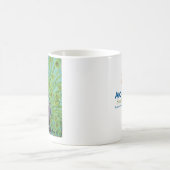 ヒースS.による紫色の孔雀 コーヒーマグカップ (中央)