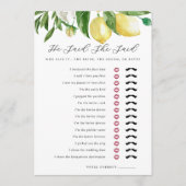 ヒーセッドシーセッドプリント ブライダルシャワーゲームカード 招待状 (正面)