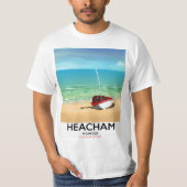 ヒーチャム ノーフォーク州 ビンテージ 海辺 ポスター Tシャツ (正面)