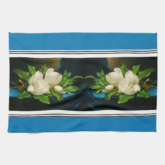 ヒードジャイアントマグノリアフラワータオル キッチンタオル (横)